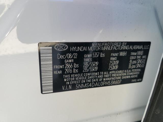 Photo 12 VIN: 5NMS4DAL0PH534607 - HYUNDAI SANTA FE 