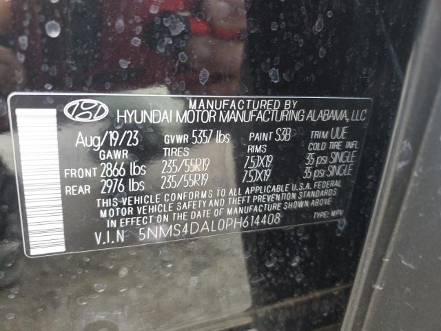 Photo 12 VIN: 5NMS4DAL0PH614408 - HYUNDAI SANTA FE L 