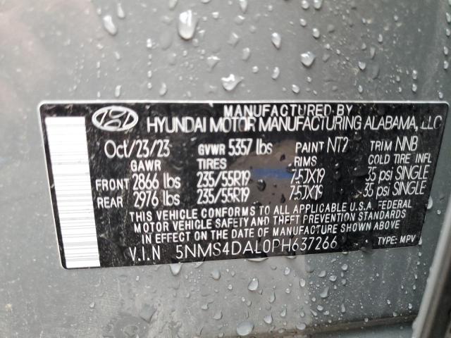 Photo 12 VIN: 5NMS4DAL0PH637266 - HYUNDAI SANTA FE 