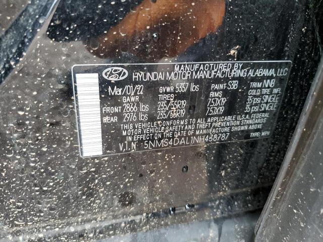 Photo 9 VIN: 5NMS4DAL1NH438787 - HYUNDAI SANTA FE L 