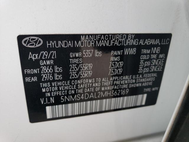 Photo 13 VIN: 5NMS4DAL2MH362169 - HYUNDAI SANTA FE 