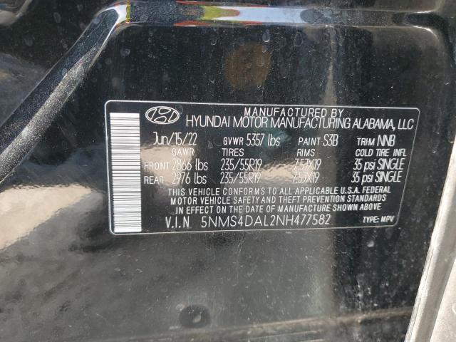 Photo 12 VIN: 5NMS4DAL2NH477582 - HYUNDAI SANTA FE L 