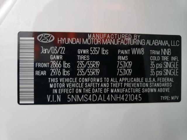 Photo 13 VIN: 5NMS4DAL4NH421045 - HYUNDAI SANTA FE L 