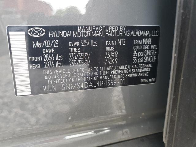 Photo 13 VIN: 5NMS4DAL4PH559901 - HYUNDAI SANTA FE L 