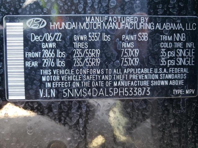 Photo 13 VIN: 5NMS4DAL5PH533873 - HYUNDAI SANTA FE L 