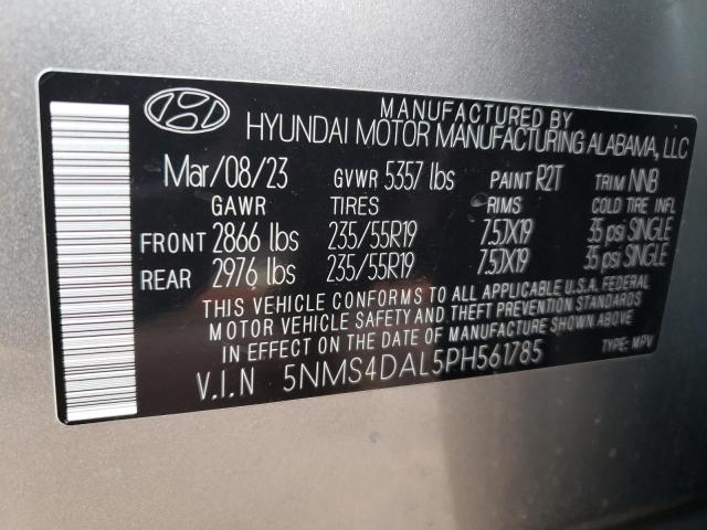 Photo 12 VIN: 5NMS4DAL5PH561785 - HYUNDAI SANTA FE 