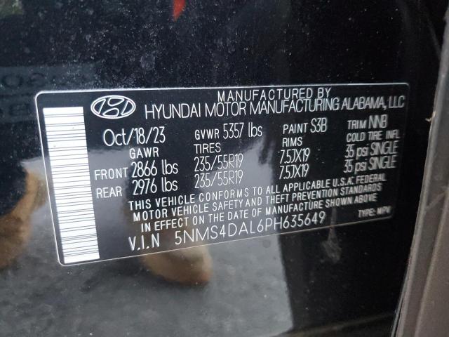 Photo 12 VIN: 5NMS4DAL6PH635649 - HYUNDAI SANTA FE L 