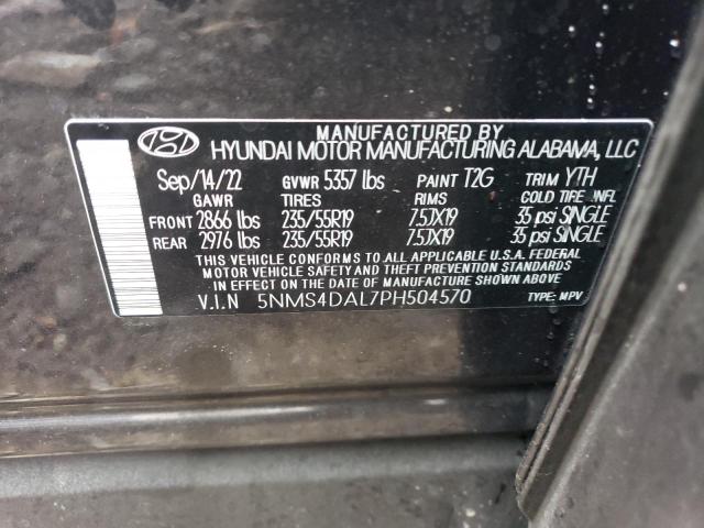 Photo 12 VIN: 5NMS4DAL7PH504570 - HYUNDAI SANTA FE L 