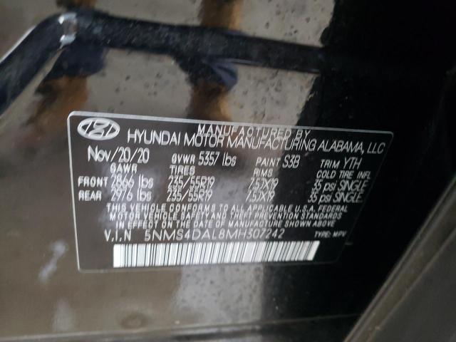 Photo 9 VIN: 5NMS4DAL8MH307242 - HYUNDAI SANTA FE L 