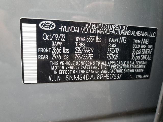 Photo 13 VIN: 5NMS4DAL8PH517537 - HYUNDAI SANTA FE L 