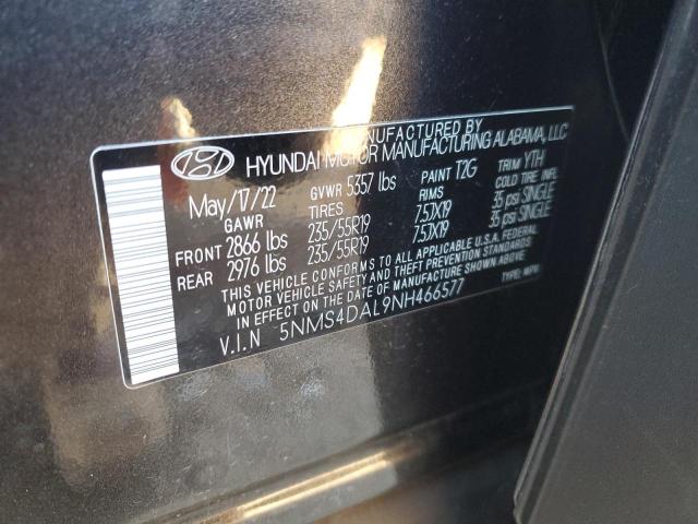 Photo 12 VIN: 5NMS4DAL9NH466577 - HYUNDAI SANTA FE 