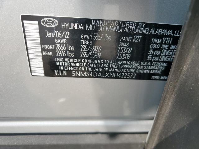 Photo 12 VIN: 5NMS4DALXNH422572 - HYUNDAI SANTA FE L 