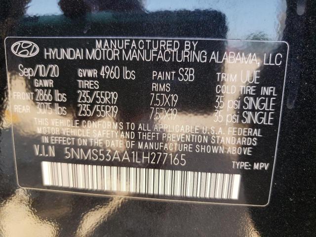 Photo 9 VIN: 5NMS53AA1LH277165 - HYUNDAI SANTA FE L 