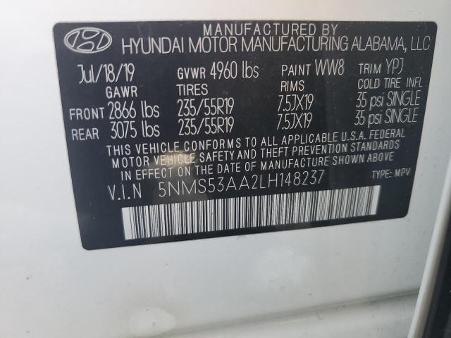 Photo 12 VIN: 5NMS53AA2LH148237 - HYUNDAI SANTA FE 