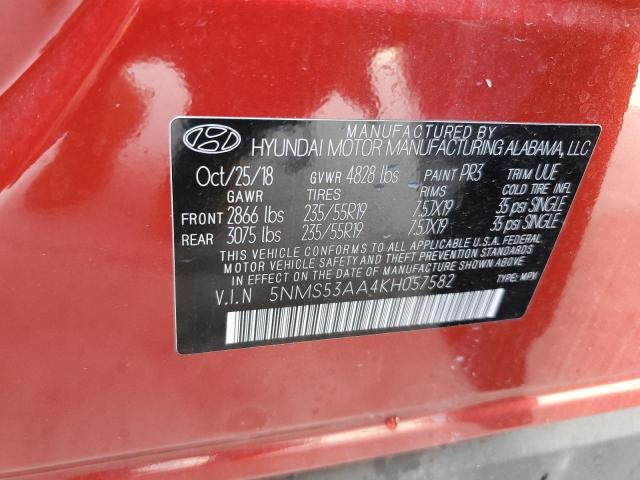 Photo 12 VIN: 5NMS53AA4KH057582 - HYUNDAI SANTA FE L 