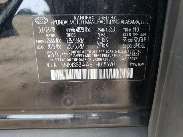 Photo 12 VIN: 5NMS53AA6KH018590 - HYUNDAI SANTA FE 