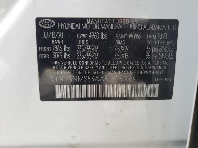 Photo 12 VIN: 5NMS53AA6LH251483 - HYUNDAI SANTA FE L 