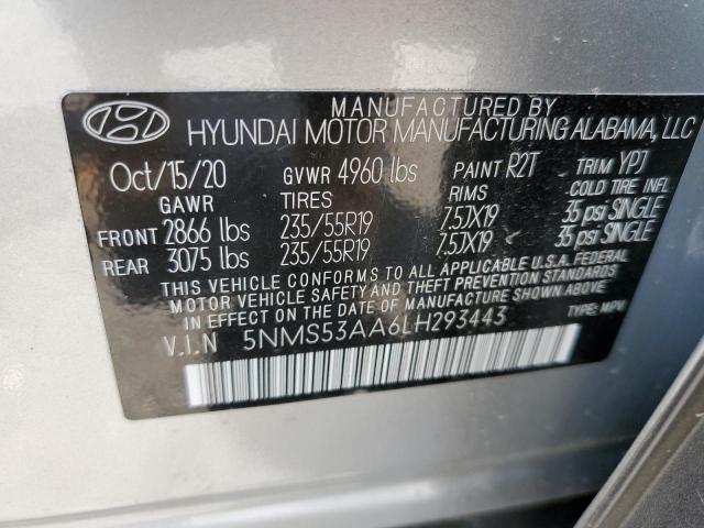 Photo 12 VIN: 5NMS53AA6LH293443 - HYUNDAI SANTA FE L 