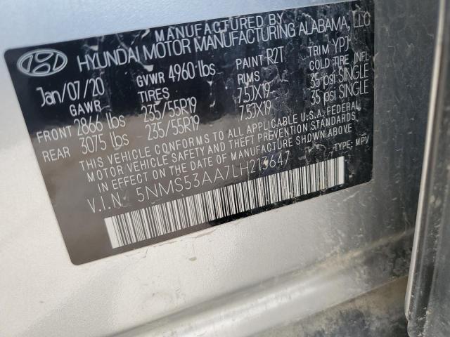 Photo 13 VIN: 5NMS53AA7LH213647 - HYUNDAI SANTA FE L 