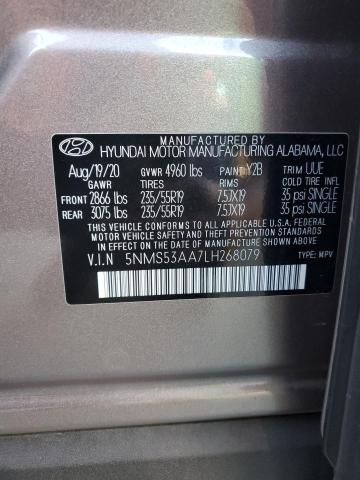 Photo 12 VIN: 5NMS53AA7LH268079 - HYUNDAI SANTA FE L 