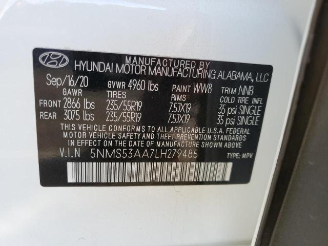 Photo 9 VIN: 5NMS53AA7LH279485 - HYUNDAI SANTA FE L 