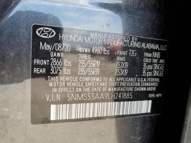 Photo 9 VIN: 5NMS53AA9LH241885 - HYUNDAI SANTA FE L 