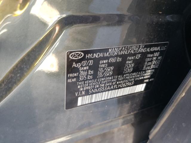 Photo 9 VIN: 5NMS53AA9LH262963 - HYUNDAI SANTA FE L 