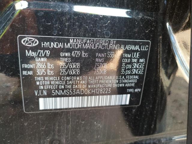 Photo 9 VIN: 5NMS53AD0KH128223 - HYUNDAI SANTA FE L 