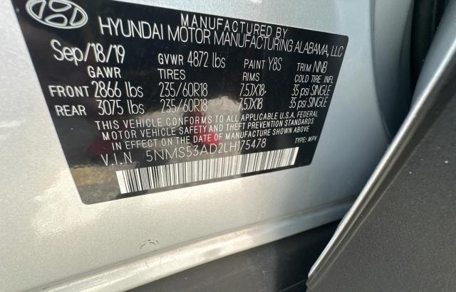 Photo 9 VIN: 5NMS53AD2LH175478 - HYUNDAI SANTA FE L 