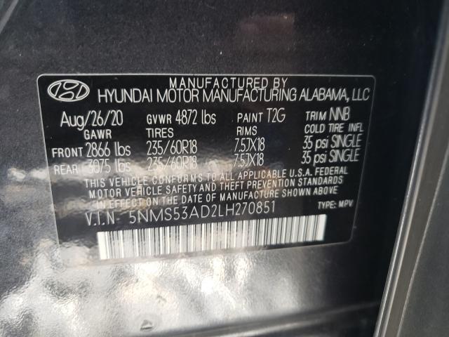 Photo 9 VIN: 5NMS53AD2LH270851 - HYUNDAI SANTA FE L 