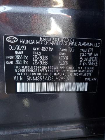 Photo 12 VIN: 5NMS53AD2LH295071 - HYUNDAI SANTA FE L 