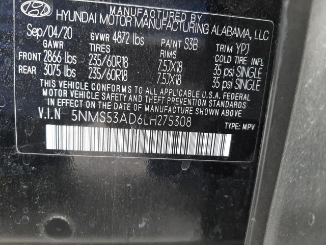 Photo 9 VIN: 5NMS53AD6LH275308 - HYUNDAI SANTA FE L 