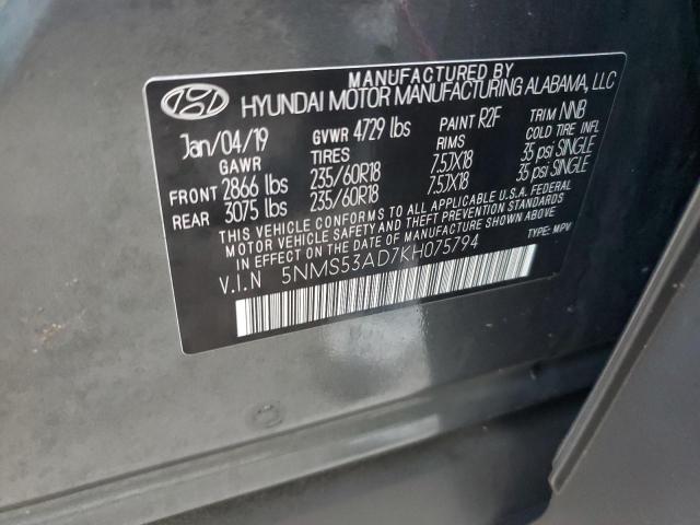 Photo 13 VIN: 5NMS53AD7KH075794 - HYUNDAI SANTA FE L 