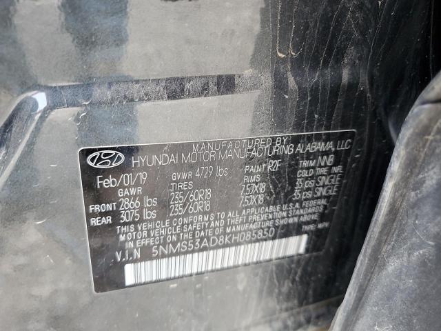 Photo 11 VIN: 5NMS53AD8KH085850 - HYUNDAI SANTA FE L 