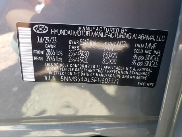 Photo 12 VIN: 5NMS54AL5PH607371 - HYUNDAI SANTA FE C 