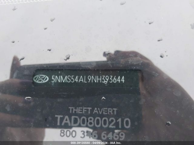 Photo 8 VIN: 5NMS54AL9NH393644 - HYUNDAI SANTA FE 