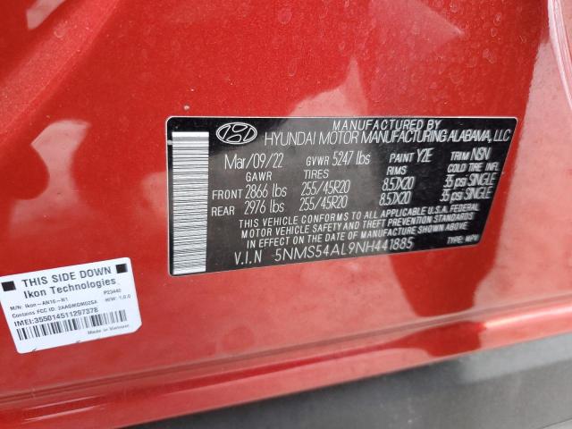 Photo 13 VIN: 5NMS54AL9NH441885 - HYUNDAI SANTA FE C 