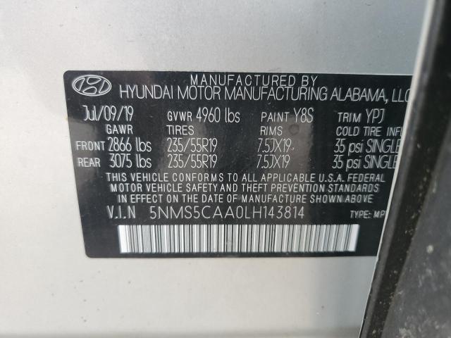 Photo 9 VIN: 5NMS5CAA0LH143814 - HYUNDAI SANTA FE L 