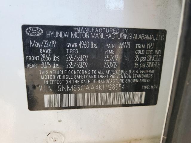 Photo 13 VIN: 5NMS5CAA4KH128554 - HYUNDAI SANTA FE L 