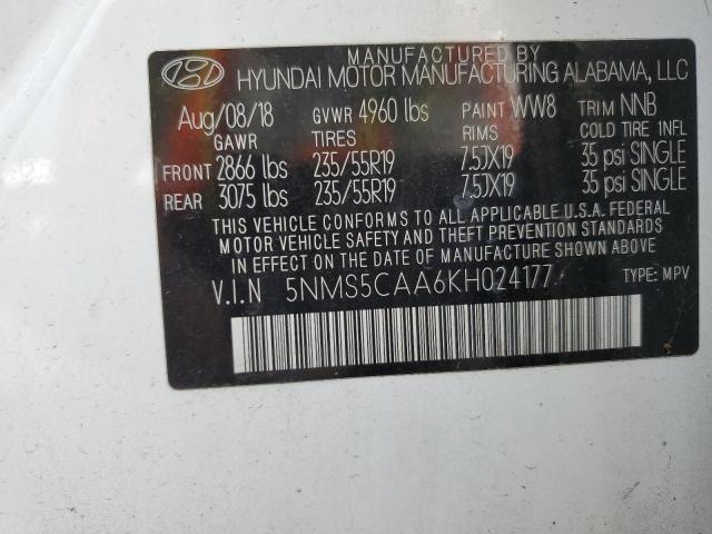 Photo 13 VIN: 5NMS5CAA6KH024177 - HYUNDAI SANTA FE L 