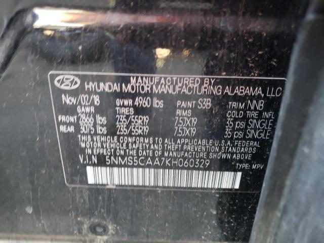 Photo 9 VIN: 5NMS5CAA7KH060329 - HYUNDAI SANTA FE L 