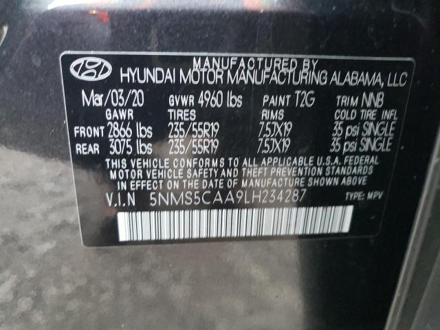 Photo 12 VIN: 5NMS5CAA9LH234287 - HYUNDAI SANTA FE L 