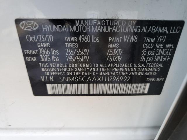 Photo 12 VIN: 5NMS5CAAXLH296992 - HYUNDAI SANTA FE 