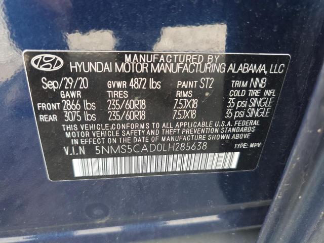 Photo 13 VIN: 5NMS5CAD0LH285638 - HYUNDAI SANTA FE L 