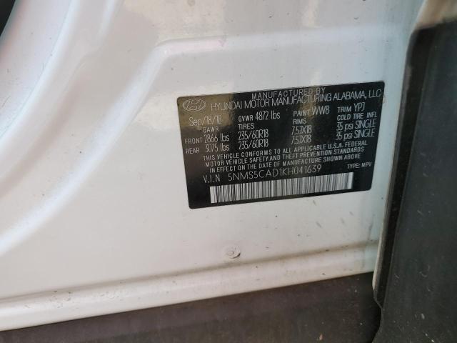 Photo 12 VIN: 5NMS5CAD1KH041639 - HYUNDAI SANTA FE 