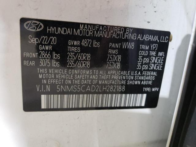 Photo 13 VIN: 5NMS5CAD2LH282188 - HYUNDAI SANTA FE L 