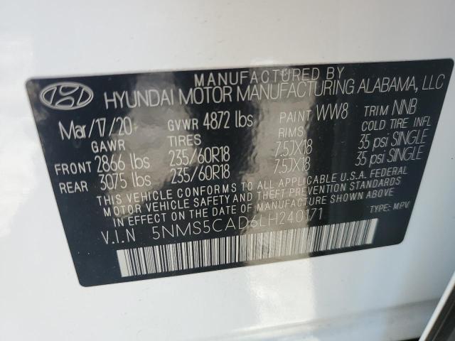 Photo 12 VIN: 5NMS5CAD6LH240171 - HYUNDAI SANTA FE 