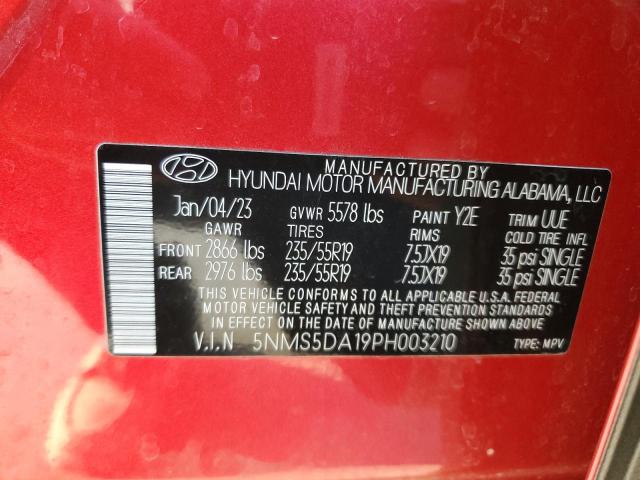 Photo 13 VIN: 5NMS5DA19PH003210 - HYUNDAI SANTA FE L 