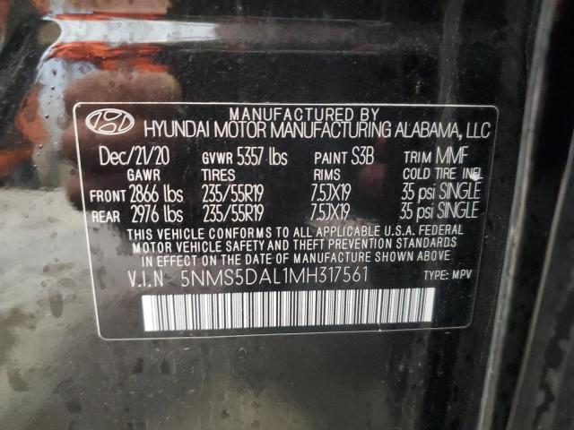 Photo 13 VIN: 5NMS5DAL1MH317561 - HYUNDAI SANTA FE 