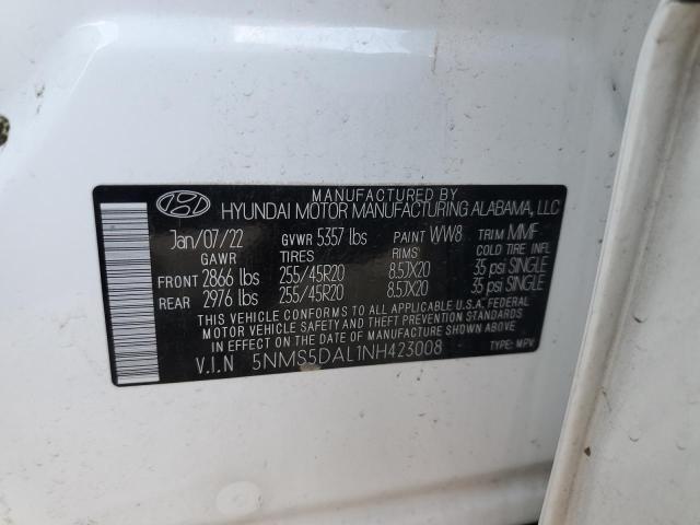 Photo 11 VIN: 5NMS5DAL1NH423008 - HYUNDAI SANTA FE C 